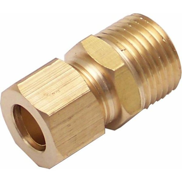 1/2" NPT to 12mm Straight Compression Air Fitting «