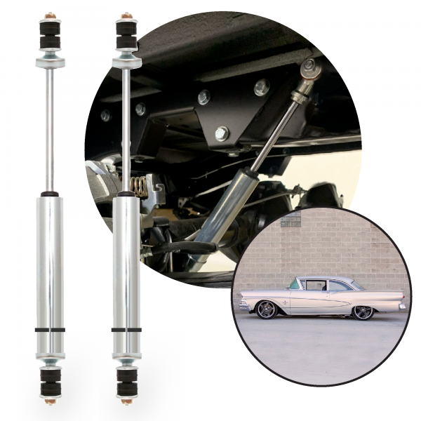 Performance Racing Nitro Gas Rear Shocks for 1957-58 Ford Fairlane and ...